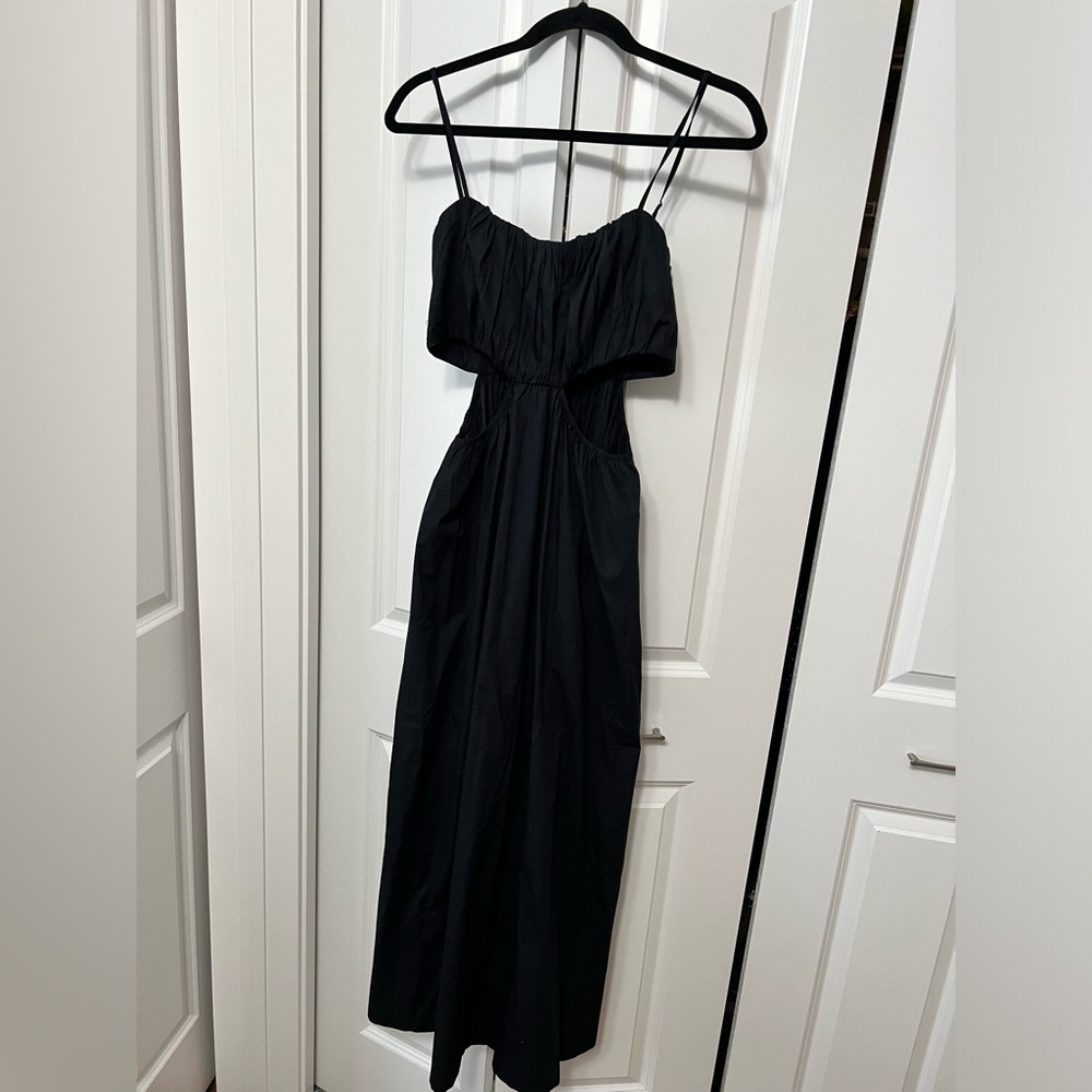 A&F black cutout dress